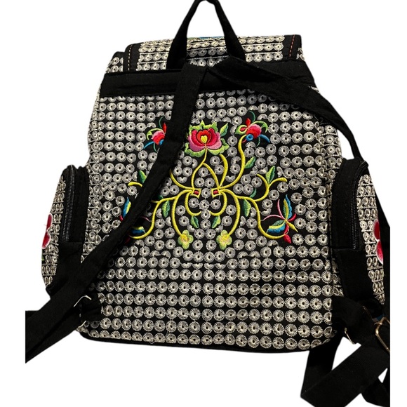coach backpack with peonies Commuter Chestnut ON THE FLY, Designed for